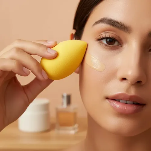 Esponja De Maquillaje De 6 Piezas Con Punta Redondeada Bluvi