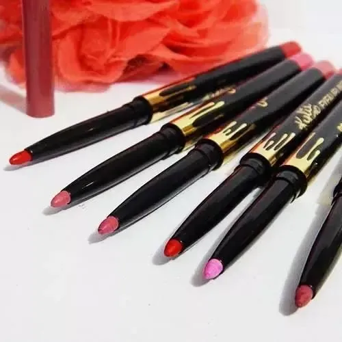 Set 6 Delineadores Labios Crayon Retractil 6 Colores