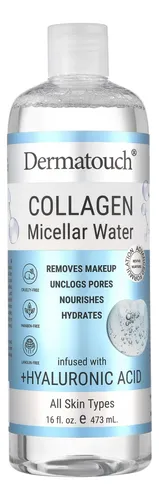 Agua Micelar Dermatouch, Colágeno Y Ácido Hialurónico, 16 On