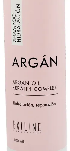 Exiline Argán Shampoo Hidratación Reparación Keratina 500ml