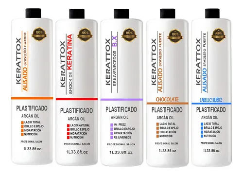 Alisado Plastificado +shock Keratina +rejuv Capilar 5 Litros