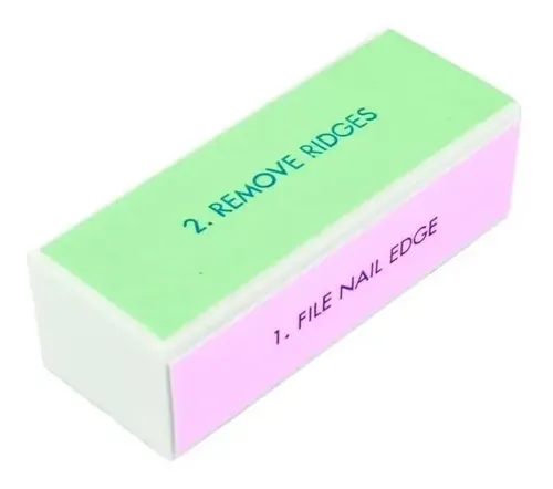 Bloque Pulido Lima 4 Fases Brillo Uñas Esculpidas Nail Art !