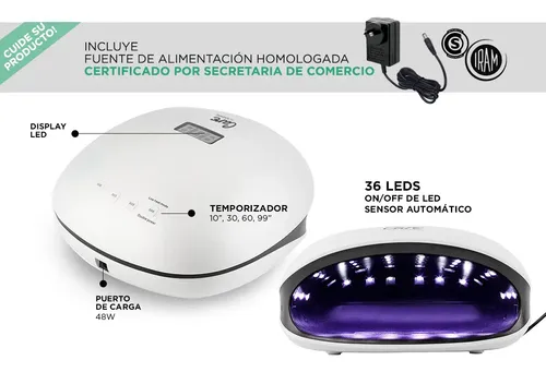 Cabina Led Uv Gadnic Sun4 48w Profesional Para Manos Y Pies