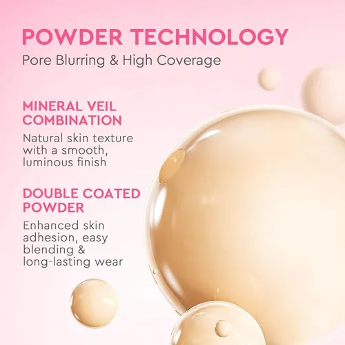 Base De Maquillaje En Polvo De Cobertura Total Glad2glow 00