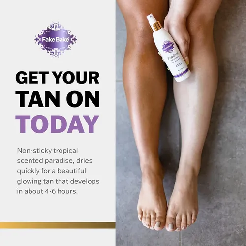 Fake Bake Autobronceador Líquido Sin Manchas, Larga…