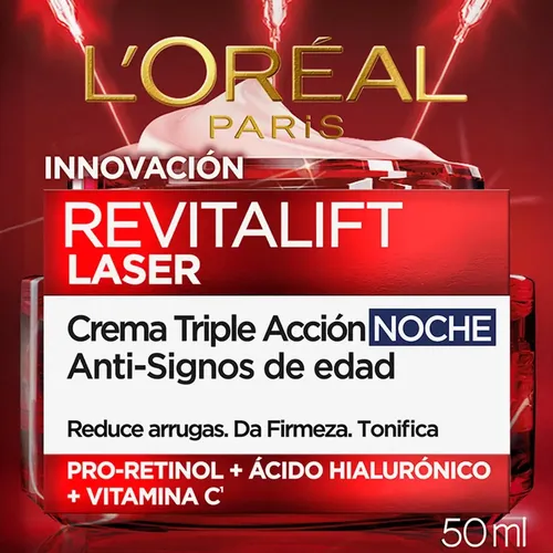 Crema Noche Anti Edad Revitalift Laser L Oreal Paris