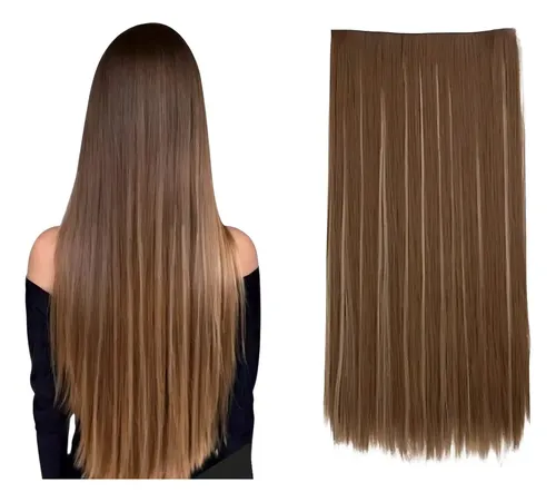 Extensiones Con Clip Cortina De Cabello Orgánica Taurina 666 Color 12h24b