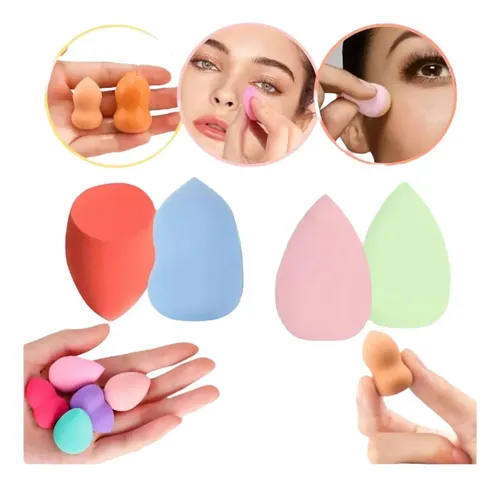 Set X4 Esponjas Mini Blender Para Maquillaje
