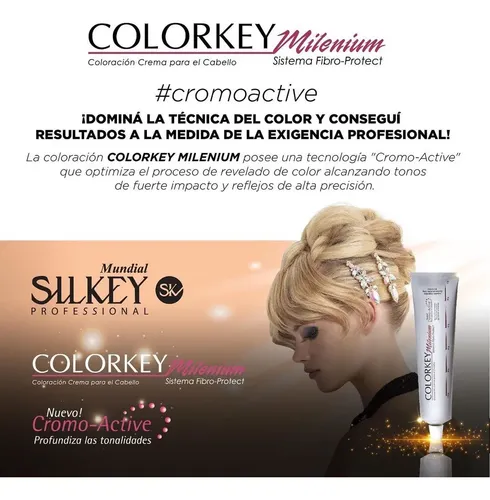 Silkey Colorkey Milenium Coloración Permanente En Crema 120g