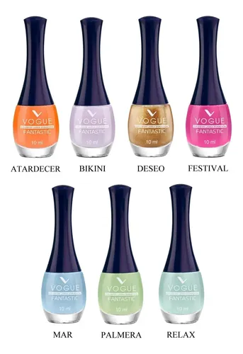 Esmalte De Uñas Vogue Fantastic 6 Unid. Colores A Eleccion