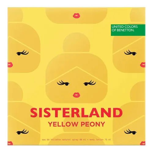 Set Perfume Sisterland Yellow Mujer 80ml + 75ml Benetton