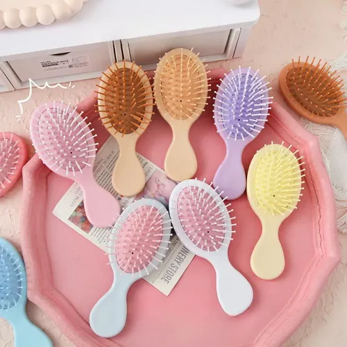 3 Mini Cepillos Para Cabello A Granel