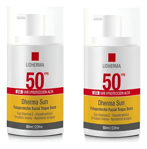 X2 Dherma Sun Fotoprotector Facial Toque Seco Fps 50 P/grasa