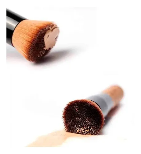 ** ** Pincel De Maquillaje Base Diagonal 12 Cm – Acabado **
