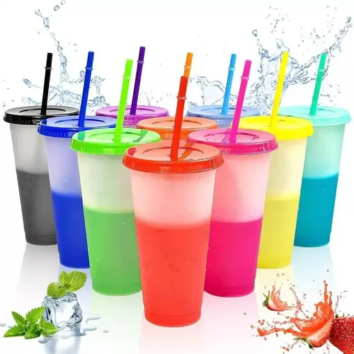 Jsjx Juego De 20 Vasos Mágicos De 710 Ml, Cambian De Color,