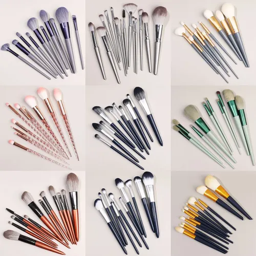 .o Set De Brochas De Maquillaje, Brocha Para Base, Polvo O.