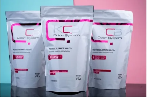 Polvo Decolorante Cabello Violeta Color System Kcb 700g