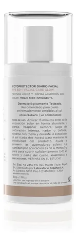 Caviahue Protector Solar Fps50+ Facial Care Glow Color50ml