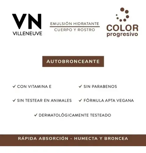 Vn Autobronceante Con Color Progresivo 220ml