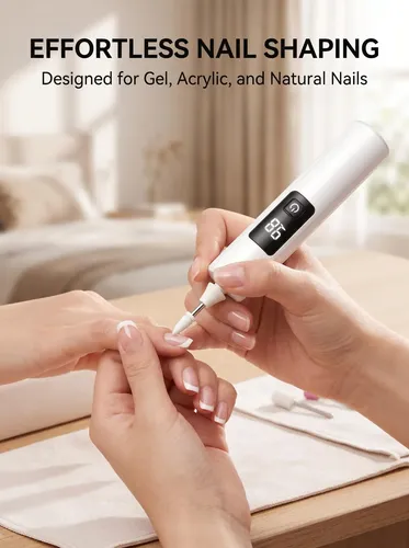 Professional Electric Nail Drill Polisher Kit With Display