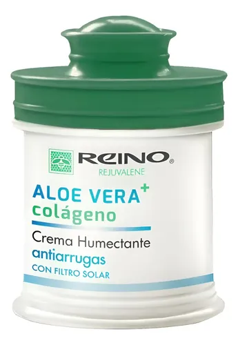 Crema Humectante Antiarrugas Reino con Aloe Vera y Protección Solar para Todo Tipo de Piel
