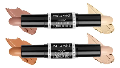 Wet n Wild Barra Lapiz de Contorno y iluminador 2 en 1 Stick MegaGlo Medium/Tan