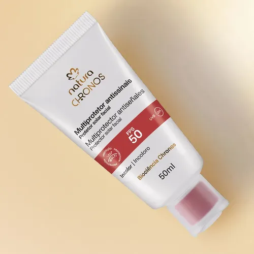 Multiprotector Antiseñales Natura Fps 50 Chronos Derma Reduce Arrugas Y Reafirma La Piel 50ml