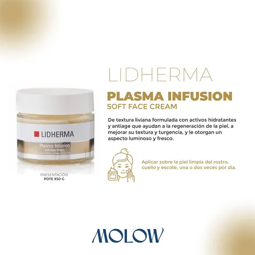 Lidherma Plasma Infusion Soft Face Cream X 50g