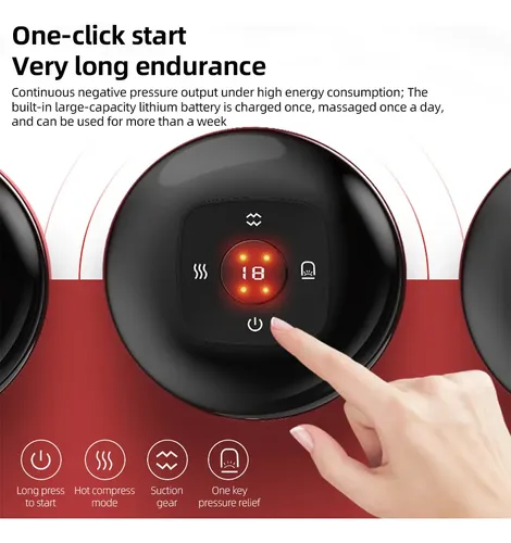 Masajeador Eléctrico 2 En 1 Para Ventosas Y Gua Sha: Ajustab