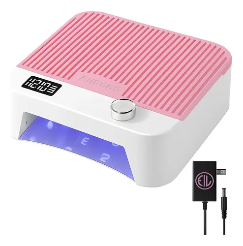 Lámpara Uv Led 120w Para Uñas Gel Rosa Profesional