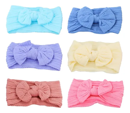 Diademas Para Bebé Y Niña 6 Piezas, Lazos Para El Pelo De