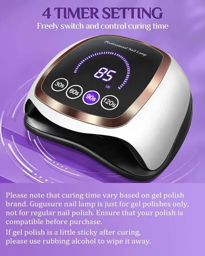 Lámpara Uv Led Secador De Uñas 180w Profesional Con Timer