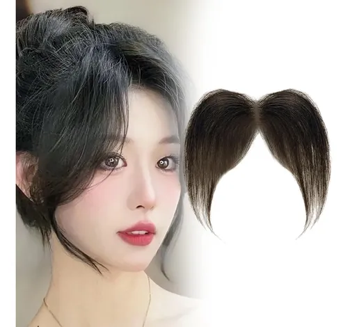 Bangs Clip Extensión De Cabello Sintética Para Estilo D