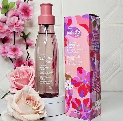 Body Splash Tododia Flores, Flor De Durazno Y Jazmin, 200ml
