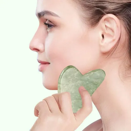 Set De Rodillo De Jade Y Gua Sha Ysrisny Para El Rostro, Ant