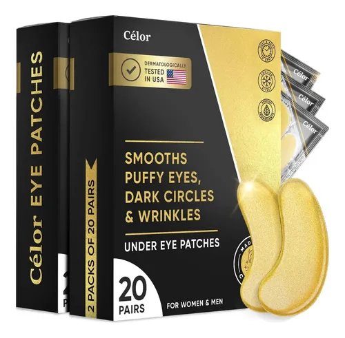 Célor Parches Ojos Oro 40 Pares