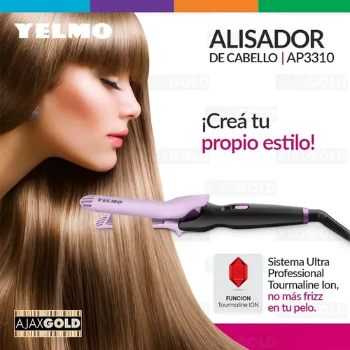 Alisador Planchita Para Cabello Lila Yelmo Ap-3310