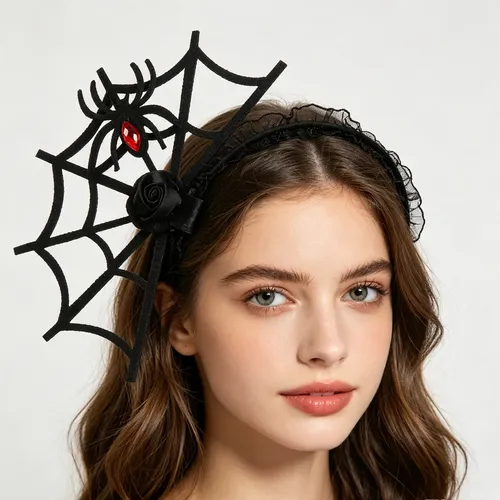 Diadema De Telaraña Para Halloween Accesorio Para El Cabello Diadema De Telaraña