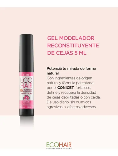 Eco Hair Gel Modelador Cejas Y Pestañas Kit Miradas