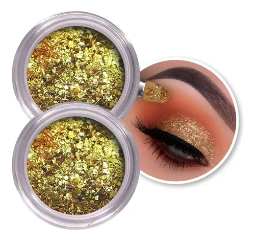 Glitter Gliter Dorado Para Maquillaje Baires Beauty Shop