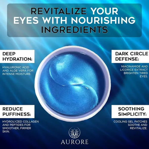 Parche Para Ojos Aurore Con Ácido Hialurónico Y Colágeno
