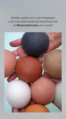 Konjac Esponja Facial Negra Con Cenizas De Bambu Natural