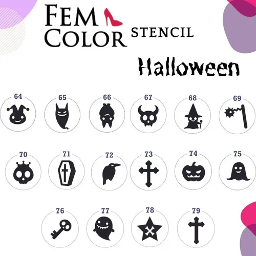 50 Stencil Surtidos Para Decoracion De Uñas Lefemme