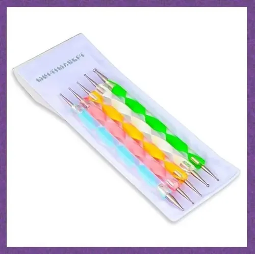 Kit Set De 5 Punteros Dotting Tool -nail Art Decoracion Uñas