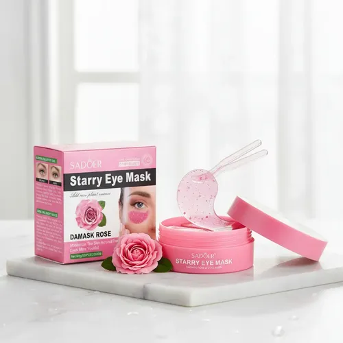 Mascarilla Sadoer Colágeno Contorno Ojos Damask Rose 60unids