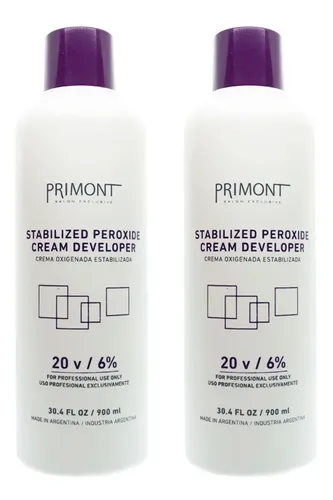 Primont X2 Oxidante Crema Oxigenada Coloración 20 Vol 900ml