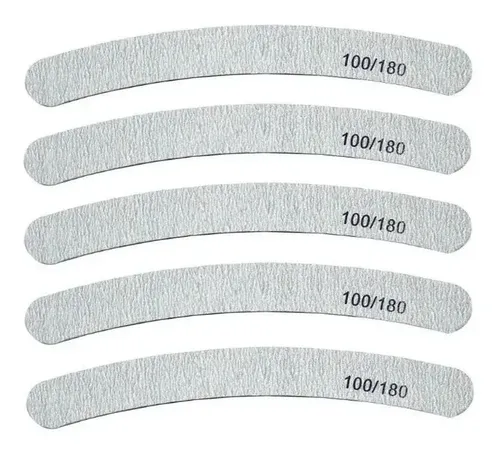 Lima Para Uñas 100/180 X2 Unidades Acrilicas Gelificadas