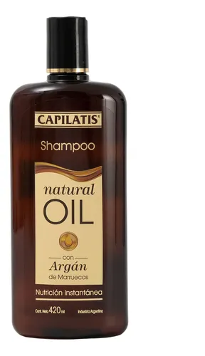 Shampoo Capilatis Natural Oil Con Argán X 420 Ml