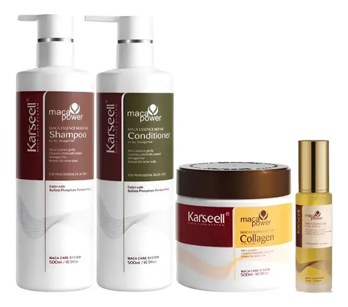 Rutina Karseell Maca Power Colágeno Sh+acond+máscara+serum