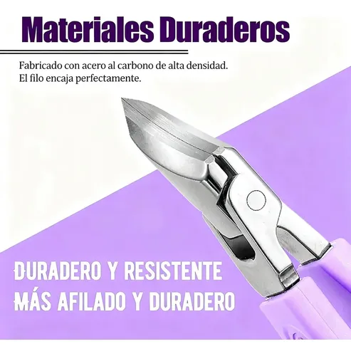 Kit Manicura Profesional 5 Piezas Cortaúñas Purple